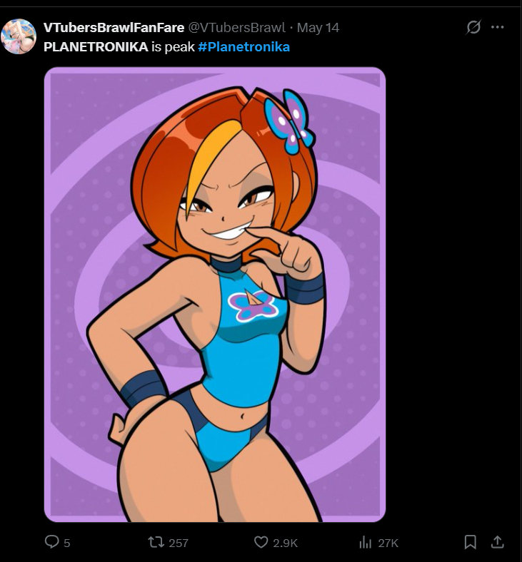 Post with Butterfly fan art